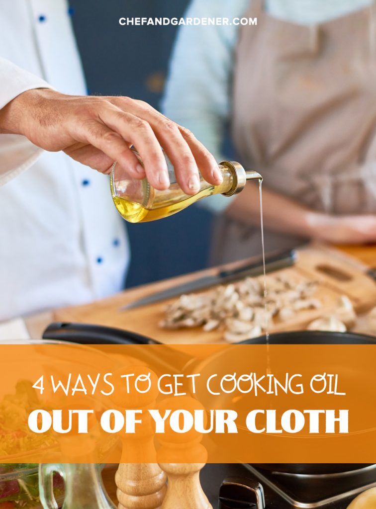how to remove cooking oil from your cloth