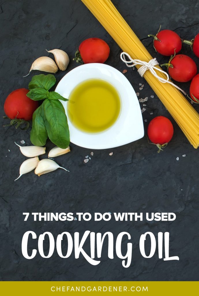 a list of things you can do with used cooking oil
